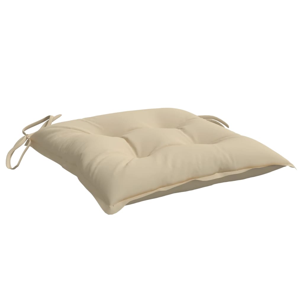 vidaXL Palettenkissen 2 Stk. Beige 50x50x7 cm Oxford-Gewebe