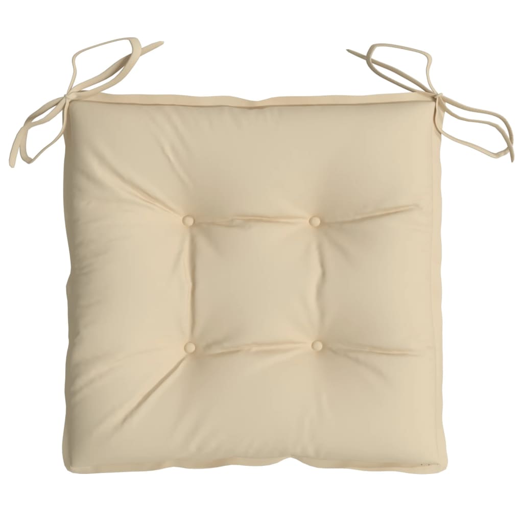 vidaXL Palettenkissen 2 Stk. Beige 50x50x7 cm Oxford-Gewebe