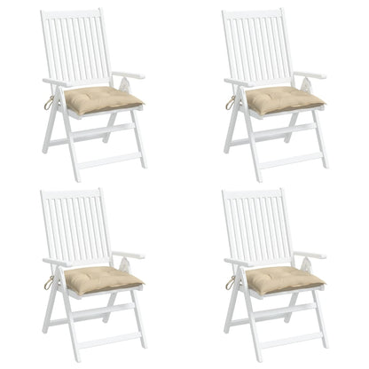 vidaXL Palettenkissen 4 Stk. Beige 50x50x7 cm Oxford-Gewebe