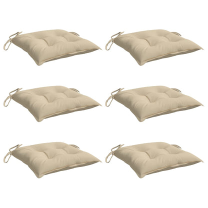 vidaXL Palettenkissen 6 Stk. Beige 50x50x7 cm Oxford-Gewebe