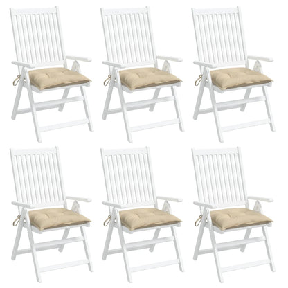 vidaXL Palettenkissen 6 Stk. Beige 50x50x7 cm Oxford-Gewebe