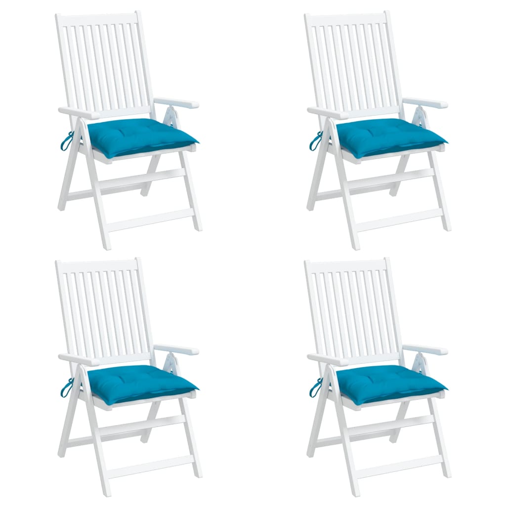 vidaXL Coussins de palette 4 pcs Bleu clair 50x50x7 cm Tissu Oxford
