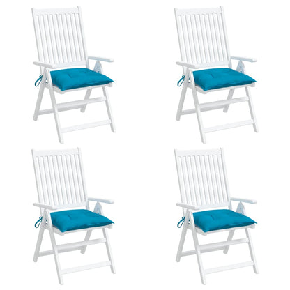 vidaXL Coussins de palette 4 pcs Bleu clair 50x50x7 cm Tissu Oxford