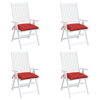 vidaXL Coussins de palette 4 pcs Rouge 50x50x7 cm Tissu Oxford
