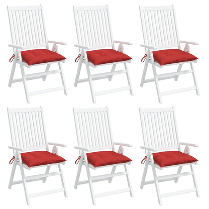vidaXL Coussins de palette 6 pcs Rouge 50x50x7 cm Tissu Oxford