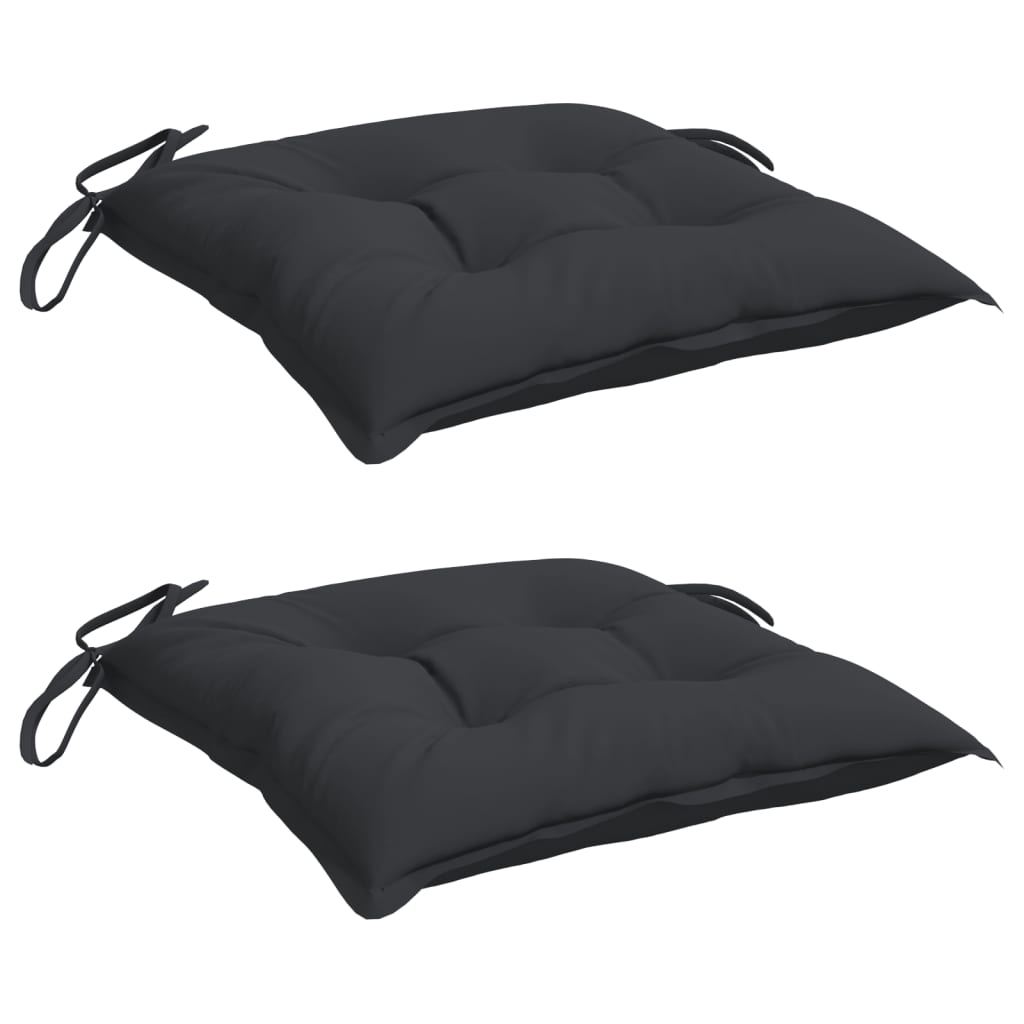 vidaXL Palettenkissen 2 Stk. Schwarz 50x50x7 cm Oxford-Gewebe