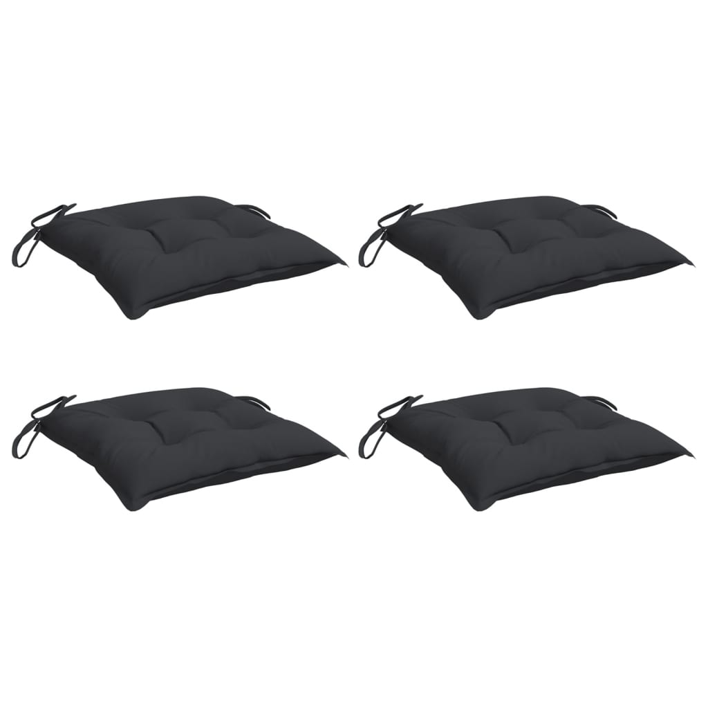 vidaXL Palettenkissen 4 Stk. Schwarz 50x50x7 cm Oxford-Gewebe