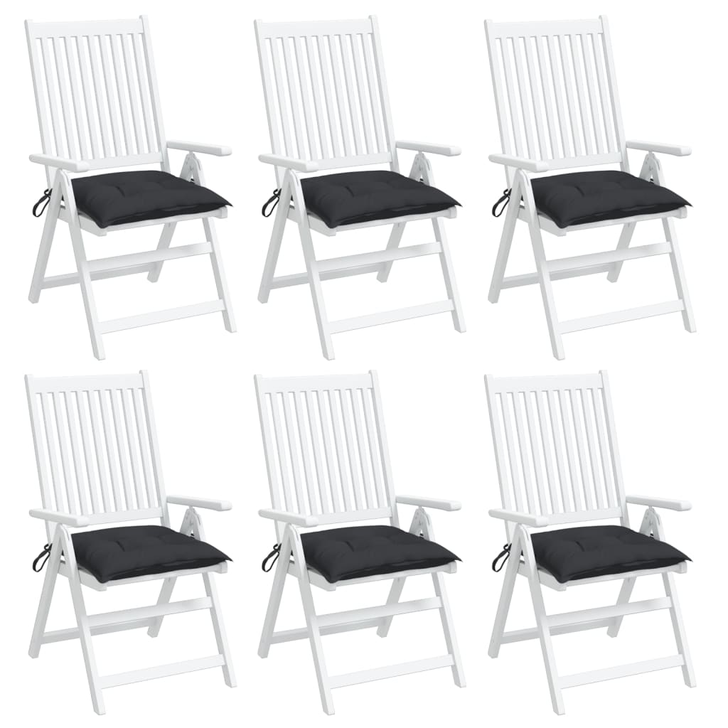 vidaXL Palettenkissen 6 Stk. Schwarz 50x50x7 cm Oxford-Gewebe