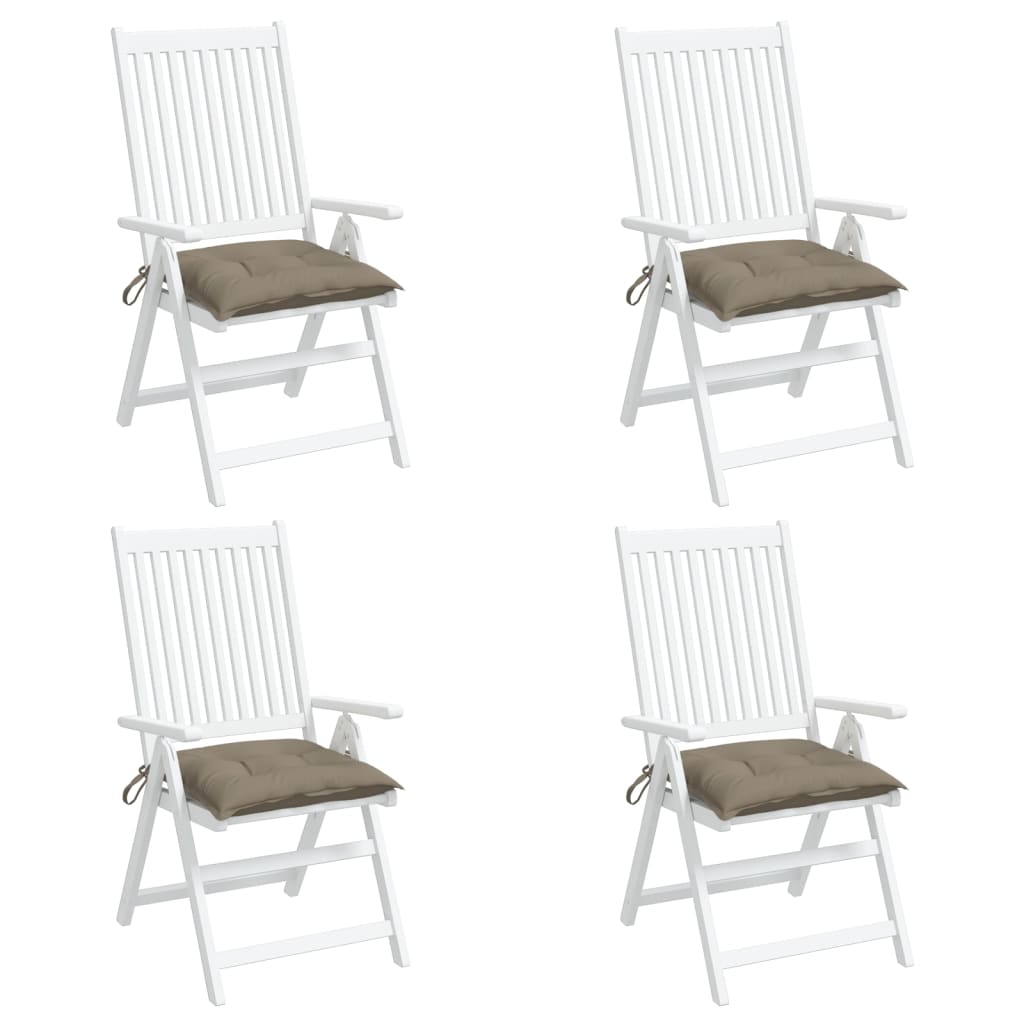vidaXL Coussins de palette 4 pcs Taupe 50x50x7 cm Tissu Oxford