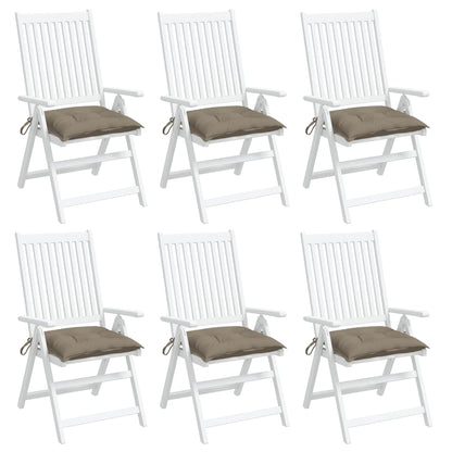 vidaXL Coussins de palette 6 pcs. Taupe 50x50x7 cm Tissu Oxford