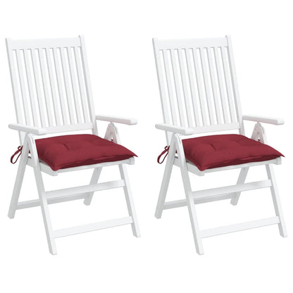 vidaXL Palettenkissen 2 Stk. Weinrot 50x50x7 cm Oxford-Gewebe
