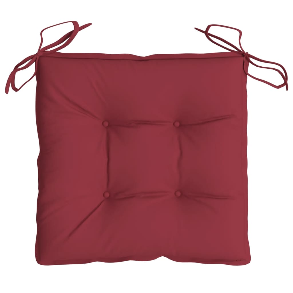vidaXL Palettenkissen 4 Stk. Weinrot 50x50x7 cm Oxford-Gewebe