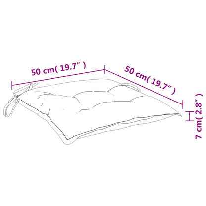 vidaXL Palettenkissen 4 Stk. Weinrot 50x50x7 cm Oxford-Gewebe