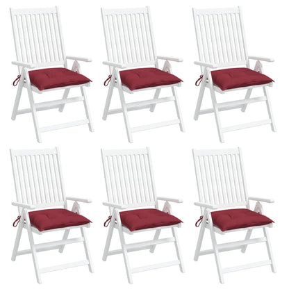 vidaXL Palettenkissen 6 Stk. Weinrot 50x50x7 cm Oxford-Gewebe