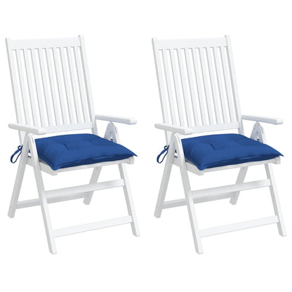 vidaXL Coussins de palette 2 pcs Bleu 50x50x7 cm Tissu Oxford