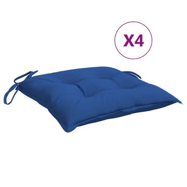 vidaXL Coussins de palettes 4 pcs Bleu 50x50x7 cm Tissu Oxford