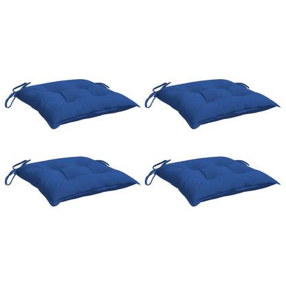 vidaXL Coussins de palettes 4 pcs Bleu 50x50x7 cm Tissu Oxford