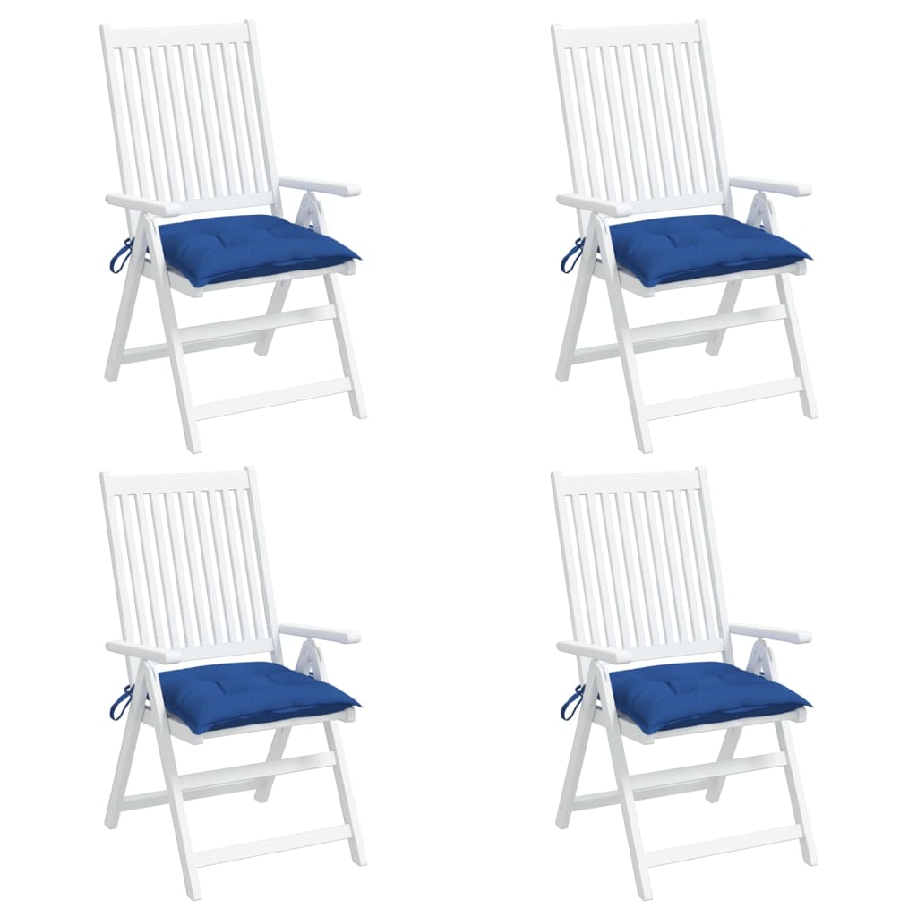 vidaXL Coussins de palettes 4 pcs Bleu 50x50x7 cm Tissu Oxford