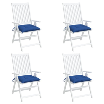 vidaXL Coussins de palettes 4 pcs Bleu 50x50x7 cm Tissu Oxford