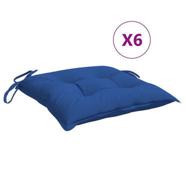 vidaXL Coussins de palette 6 pcs Bleu 50x50x7 cm Tissu Oxford