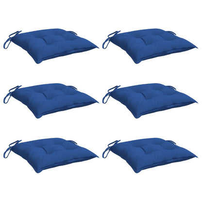 vidaXL Coussins de palette 6 pcs Bleu 50x50x7 cm Tissu Oxford
