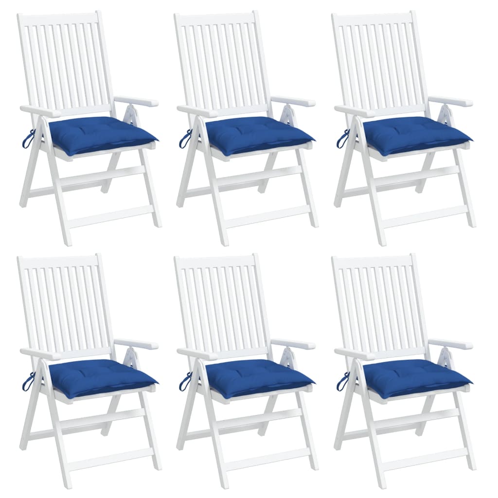 vidaXL Coussins de palette 6 pcs Bleu 50x50x7 cm Tissu Oxford