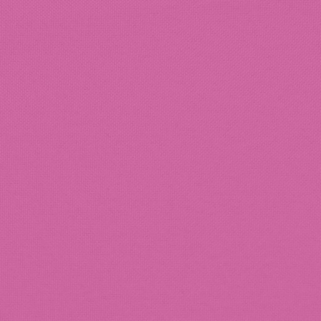 vidaXL Coussins de chaise 2 pcs Rose 50x50x7 cm Tissu Oxford