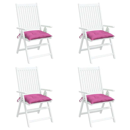 vidaXL Coussins de chaise 4 pcs Rose 50x50x7 cm Tissu Oxford