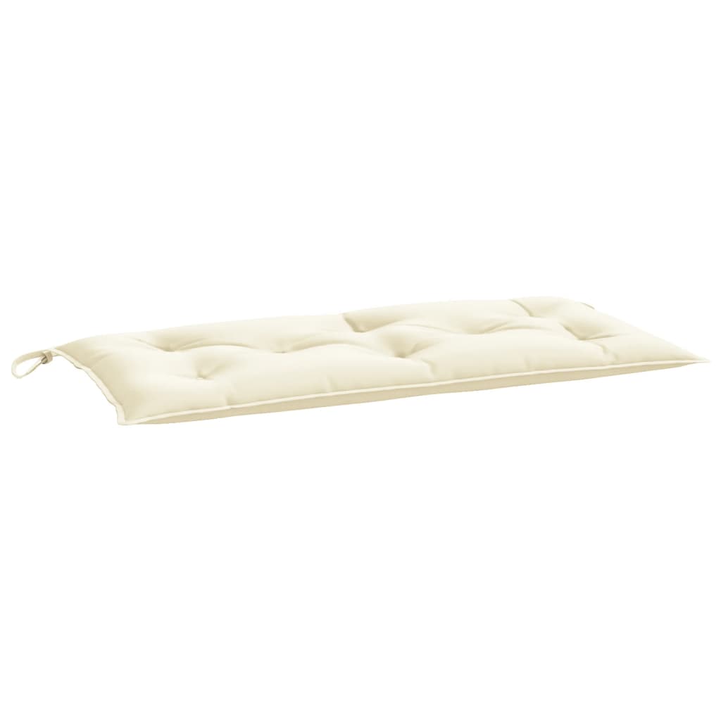 vidaXL Gartenbank-Auflage Creme 100x50x7 cm Oxford-Gewebe