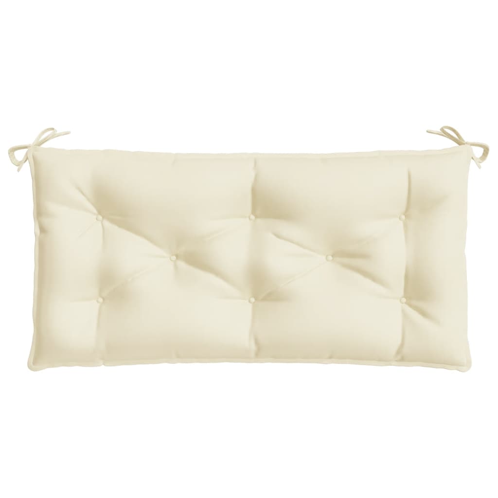 vidaXL Gartenbank-Auflage Creme 100x50x7 cm Oxford-Gewebe