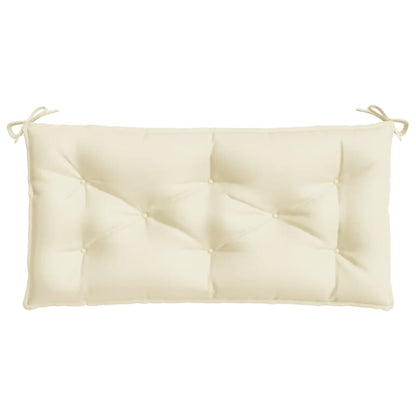 vidaXL Gartenbank-Auflage Creme 100x50x7 cm Oxford-Gewebe