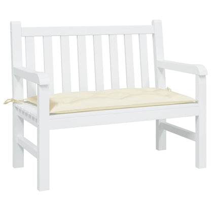 vidaXL Gartenbank-Auflage Creme 100x50x7 cm Oxford-Gewebe