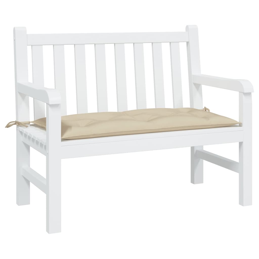 vidaXL Coussin de banc de jardin beige 100x50x7 cm Tissu Oxford