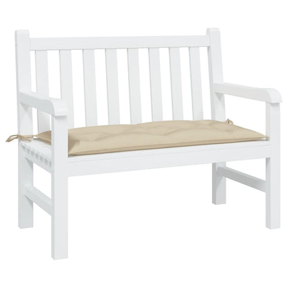 vidaXL Coussin de banc de jardin beige 100x50x7 cm Tissu Oxford