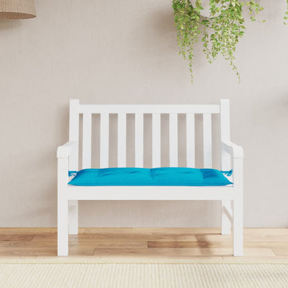 vidaXL Coussin de banc de jardin bleu clair 100x50x7 cm Tissu Oxford