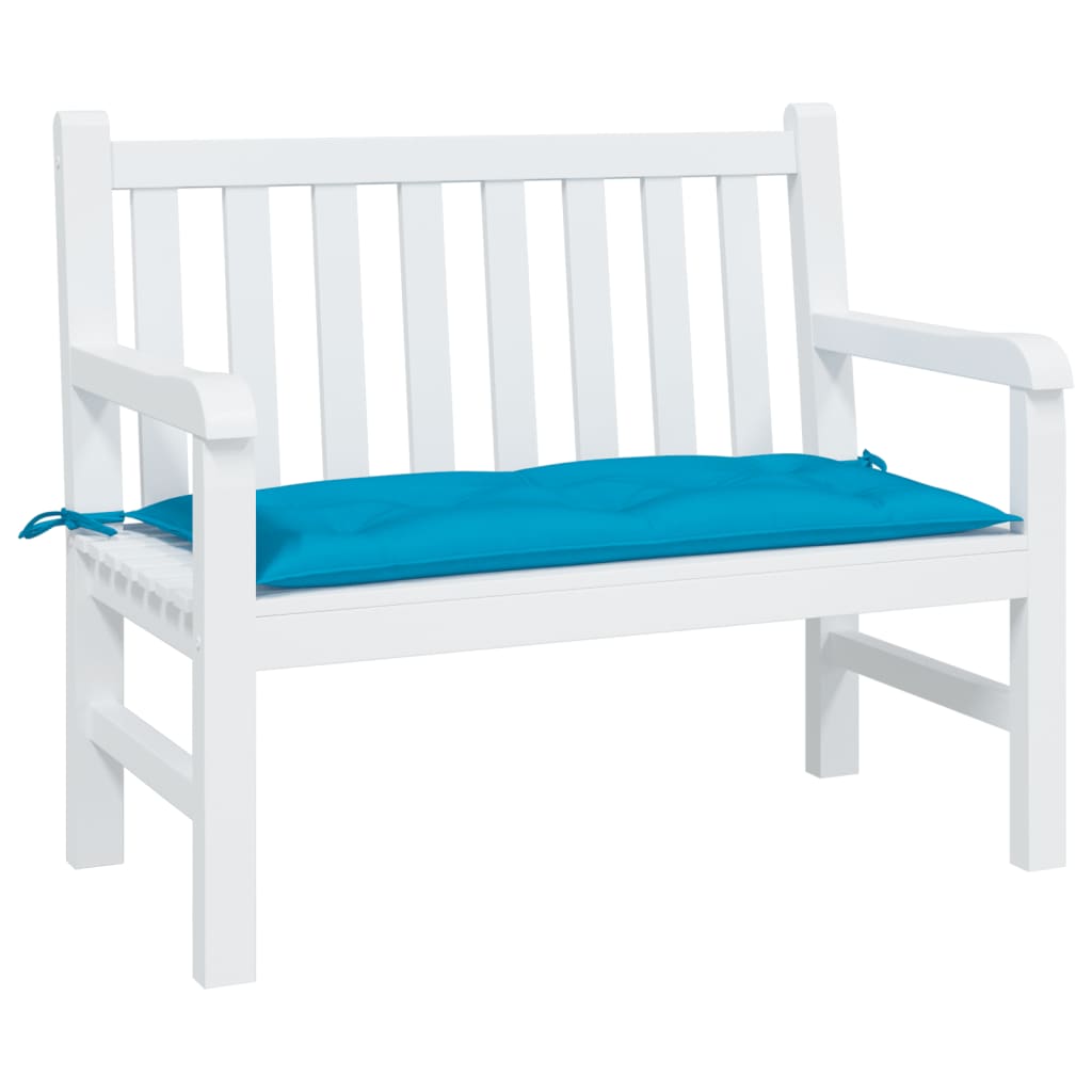 vidaXL Coussin de banc de jardin bleu clair 100x50x7 cm Tissu Oxford