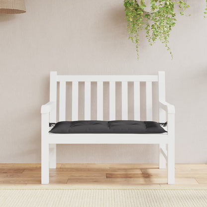 vidaXL Coussin de banc de jardin noir 100x50x7 cm Tissu Oxford