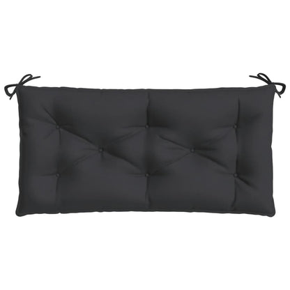 vidaXL Coussin de banc de jardin noir 100x50x7 cm Tissu Oxford