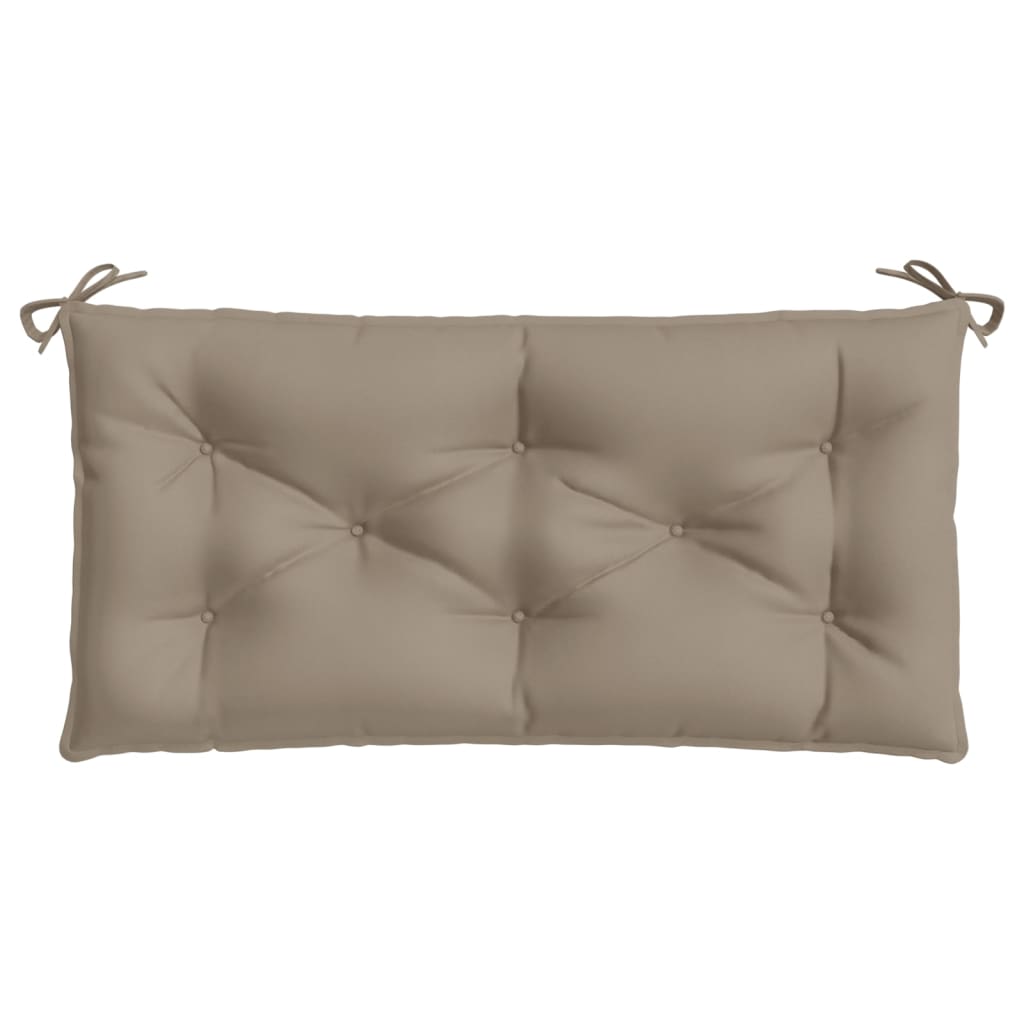 vidaXL Coussin de banc de jardin taupe 100x50x7 cm Tissu Oxford