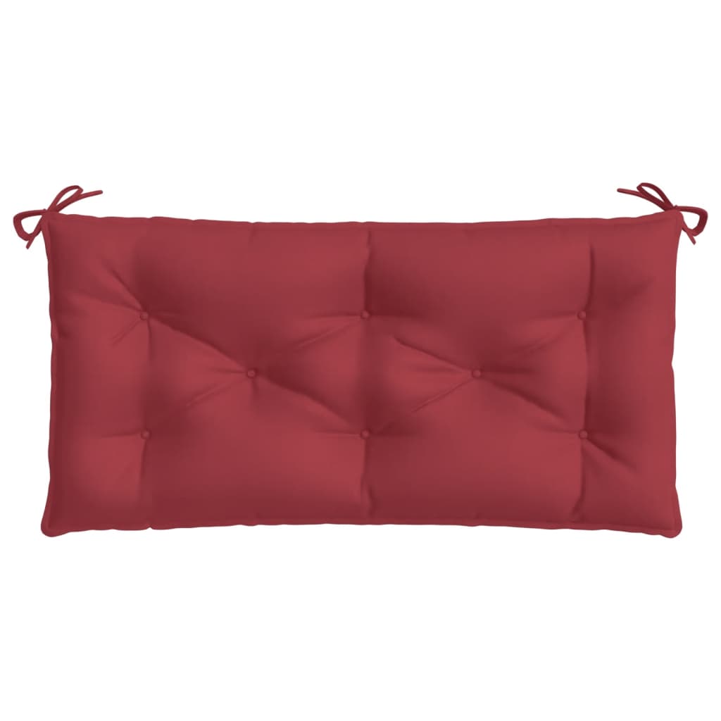 vidaXL Coussin de banc de jardin bordeaux 100x50x7 cm Tissu Oxford