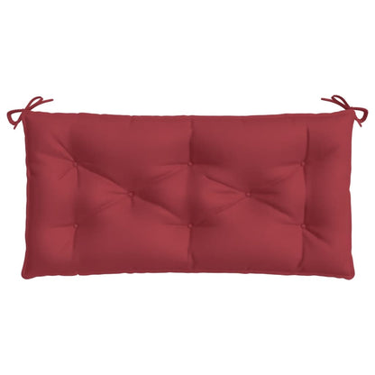 vidaXL Coussin de banc de jardin bordeaux 100x50x7 cm Tissu Oxford