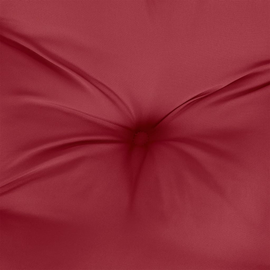 vidaXL Coussin de banc de jardin bordeaux 100x50x7 cm Tissu Oxford