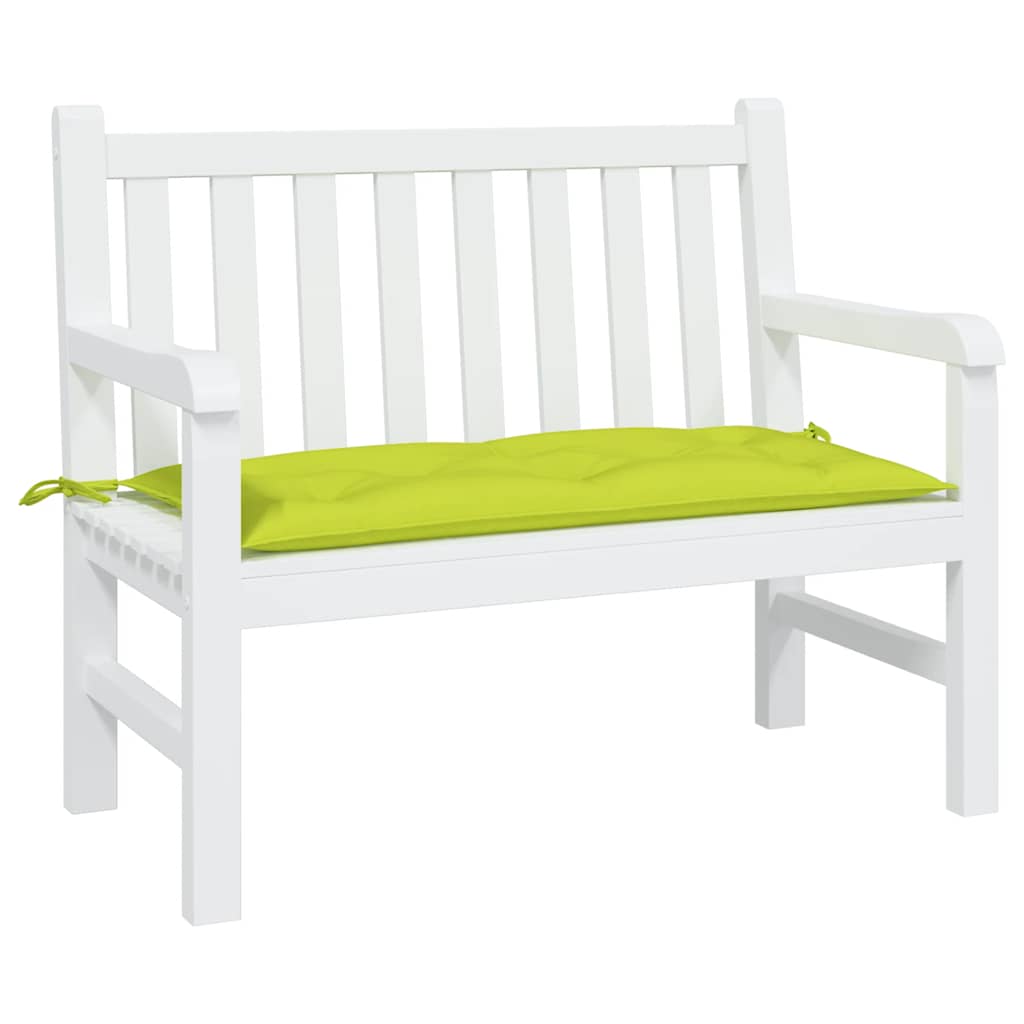 vidaXL Coussin de banc de jardin vert clair 100x50x7 cm Tissu Oxford