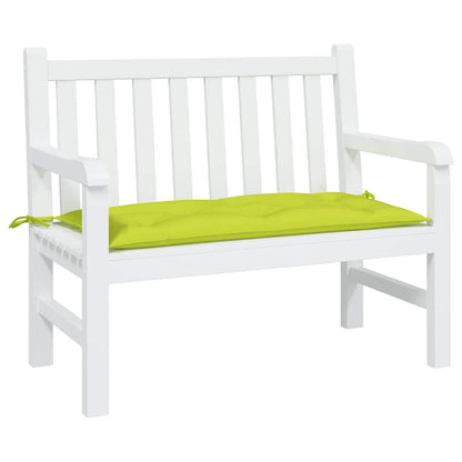 vidaXL Coussin de banc de jardin vert clair 100x50x7 cm Tissu Oxford