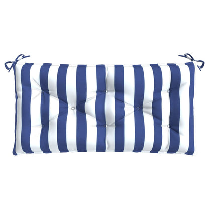 vidaXL Gartenbank-Auflage Blau & Weiß Gestreift 100x50x7 cm