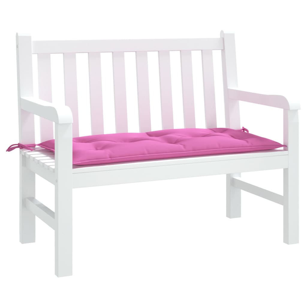 vidaXL Gartenbank-Auflage Rosa 100x50x7 cm Oxford-Gewebe