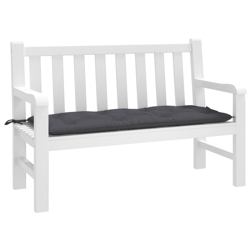 vidaXL Coussin de banc de jardin anthracite 120x50x7 cm Tissu Oxford