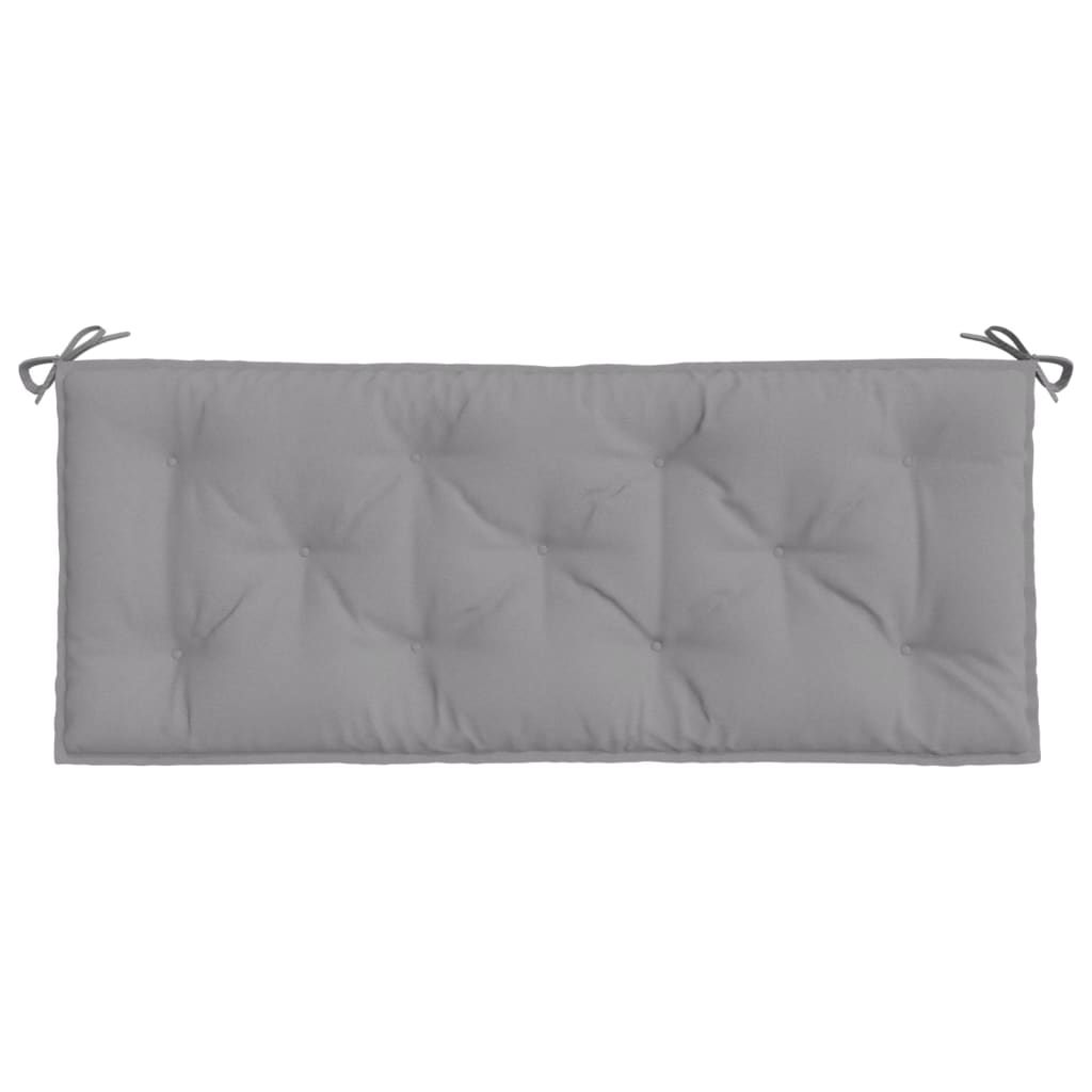 vidaXL Coussin de banc de jardin gris 120x50x7 cm en tissu Oxford