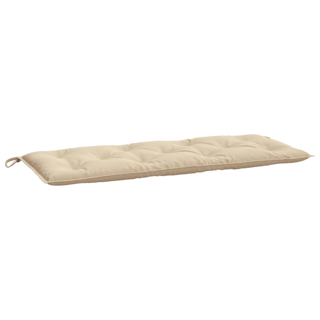 vidaXL Coussin de banc de jardin beige 120 x 50 x 7 cm en tissu Oxford