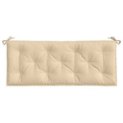 vidaXL Coussin de banc de jardin beige 120 x 50 x 7 cm en tissu Oxford